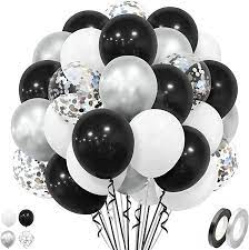 ballonnen zwart wit