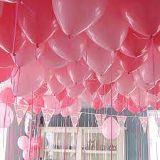 roze helium ballonnen