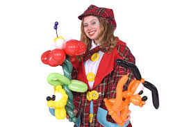clown met ballonnen