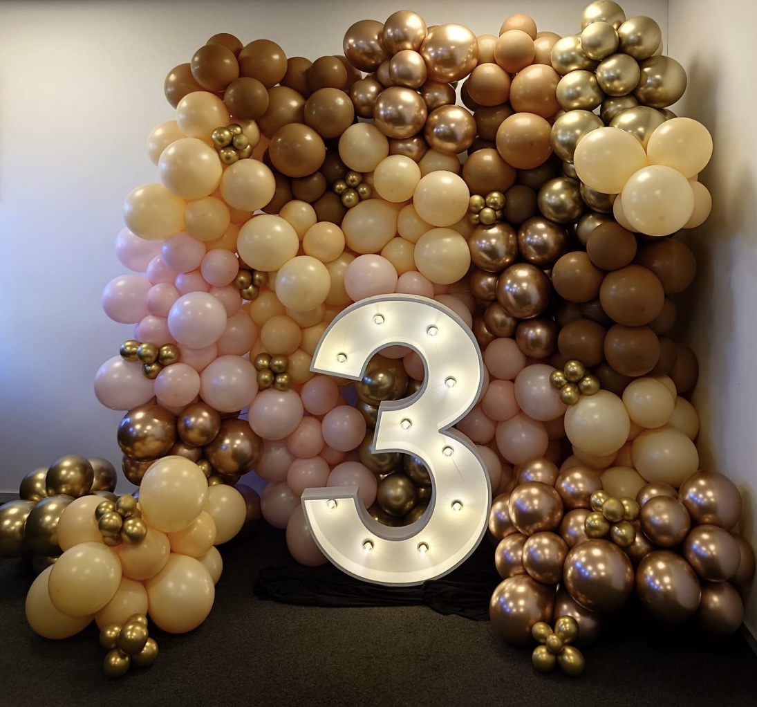 ballonnen met cijfers