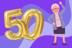 50 jaar sarah versiering