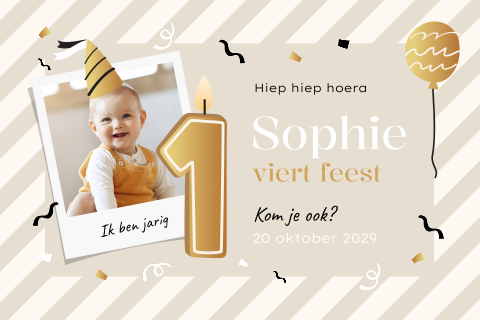 verjaardag 1 jaar meisje