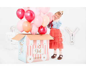 doos met ballonnen geslacht baby