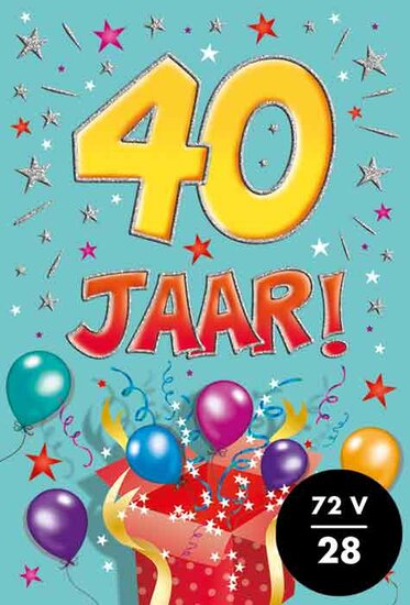 verjaardag 40 jaar