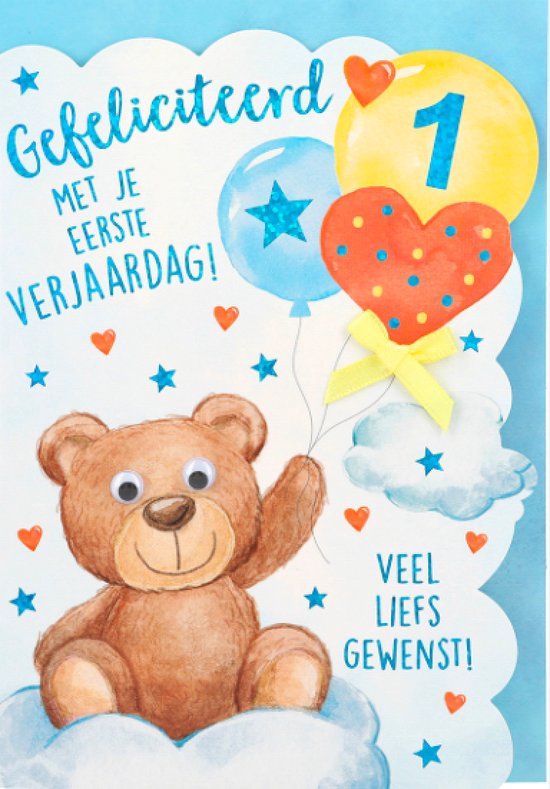 verjaardagskaart 1 jaar