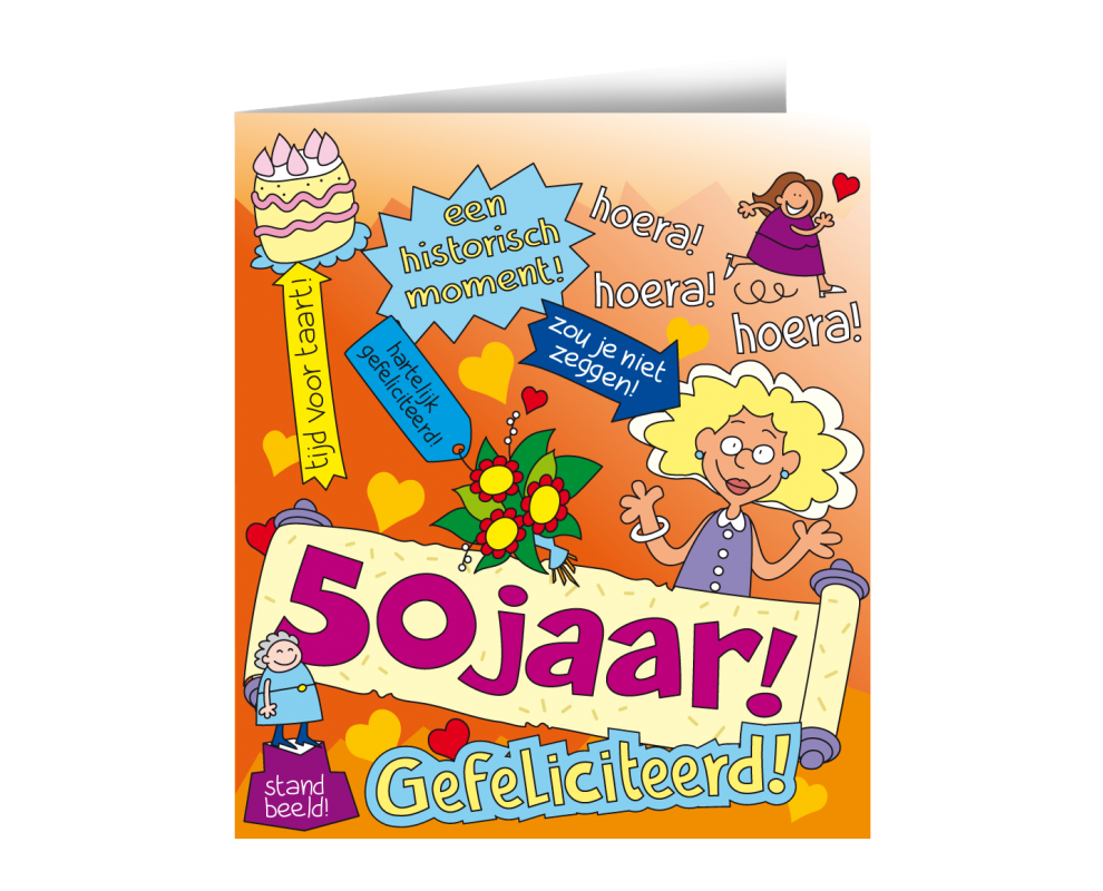 verjaardagswensen vrouw 50 jaar
