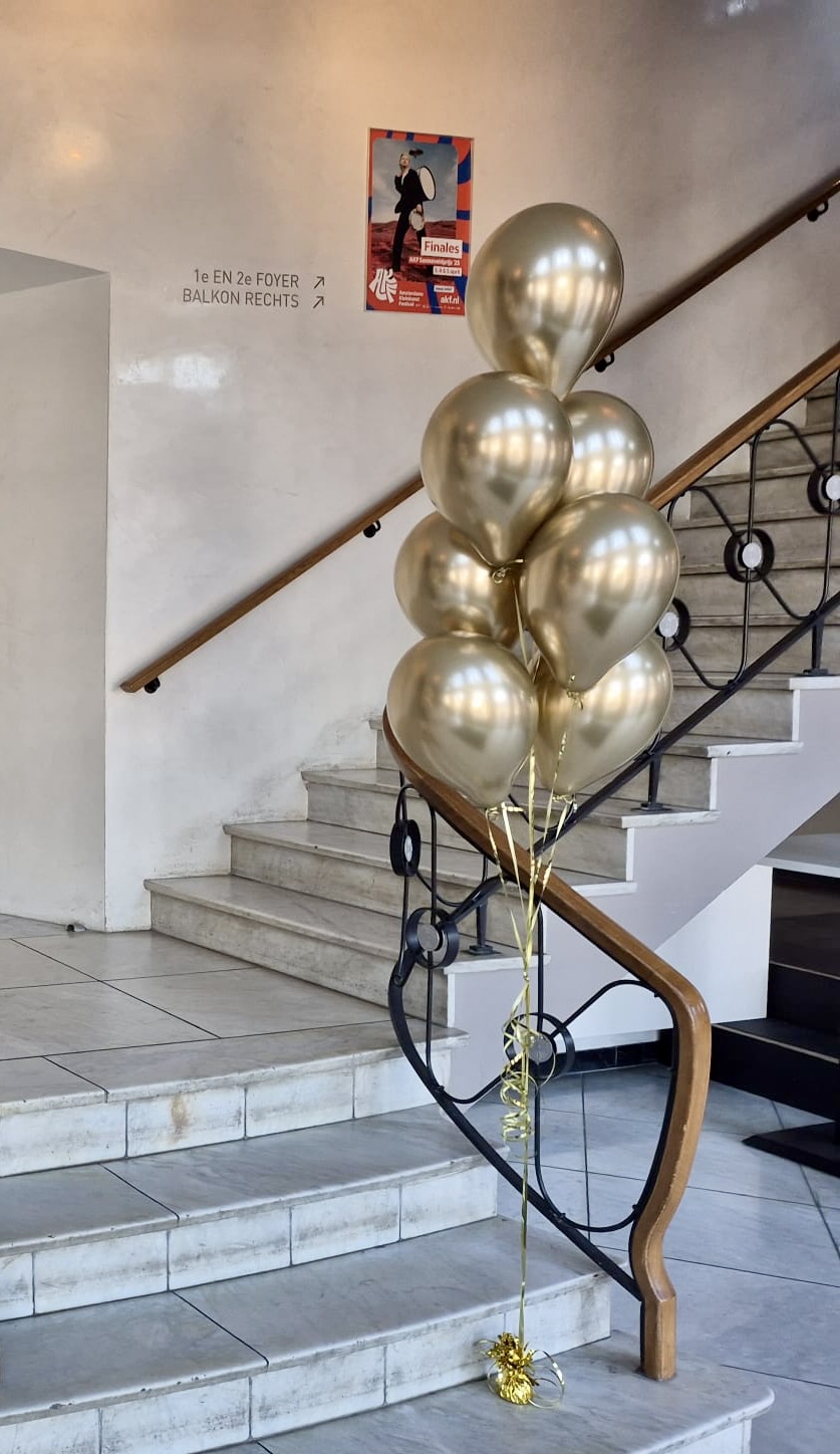 chrome goud ballonnen