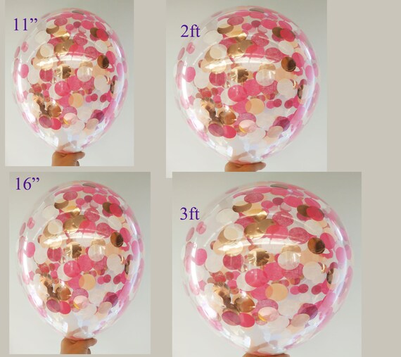 doorzichtige ballonnen met confetti