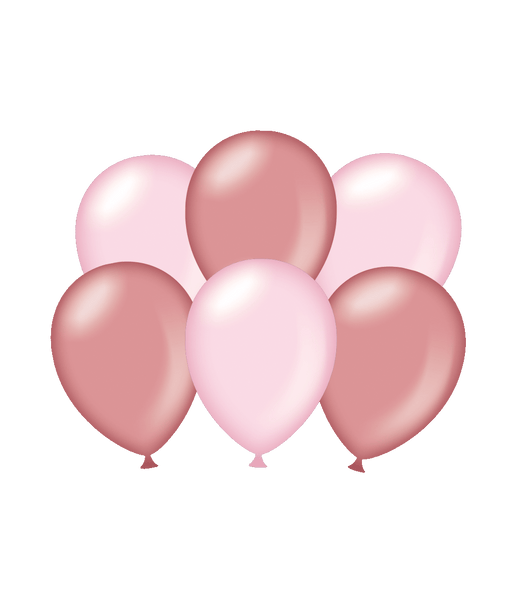roze metallic ballonnen