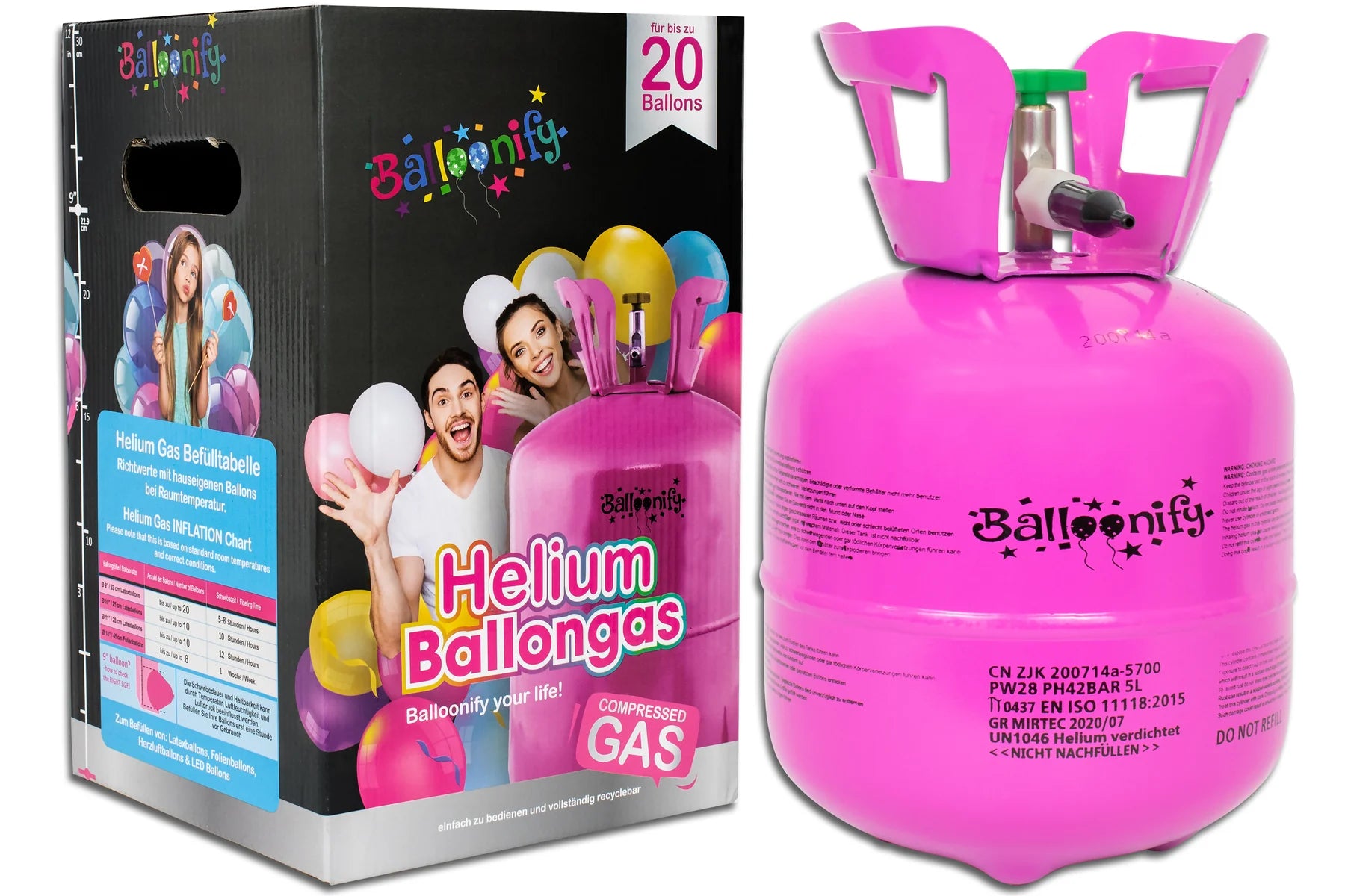 welke ballonnen zijn geschikt voor helium