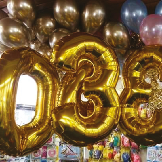 cijfer folie ballonnen