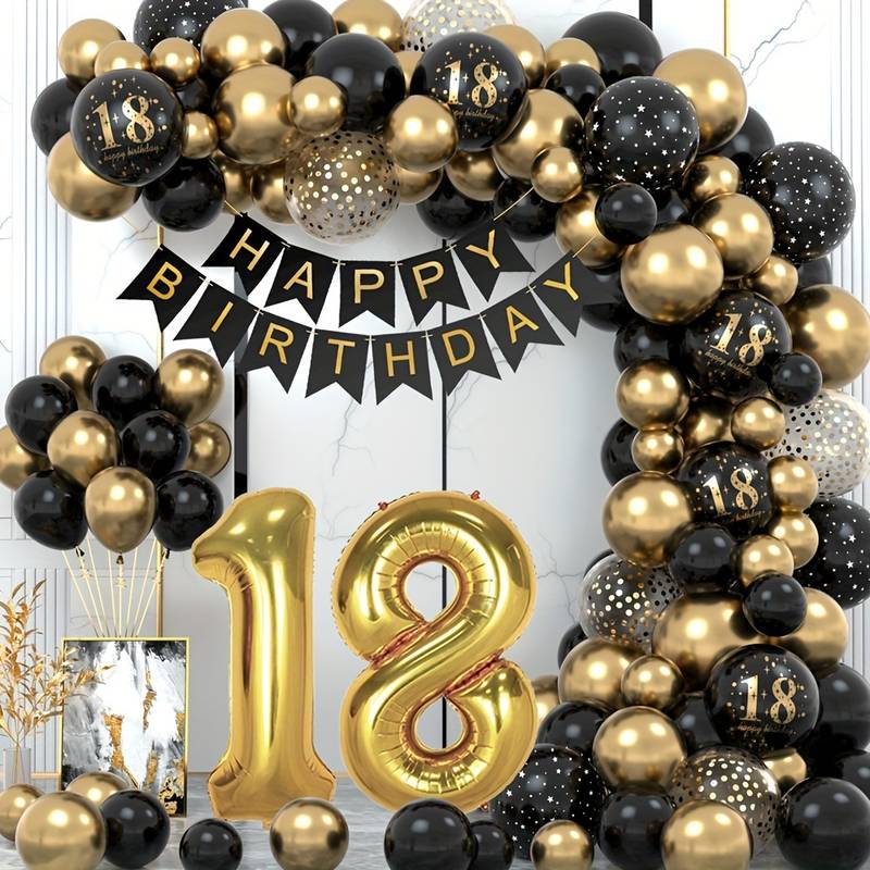 ballonnen goud zwart wit