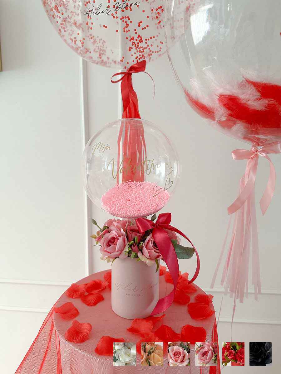 valentijn ballon uit doos