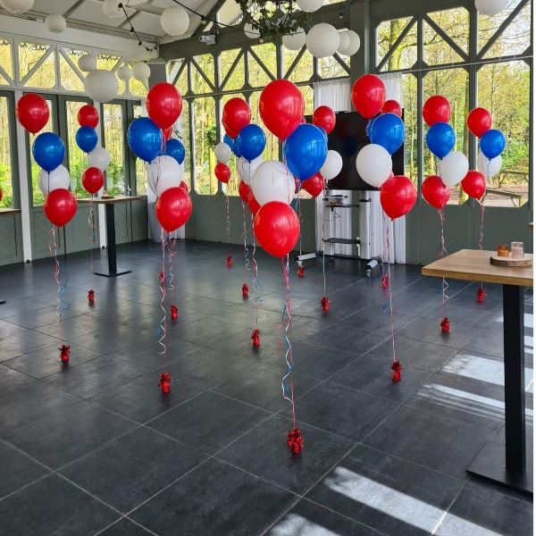 rood wit blauwe ballonnen