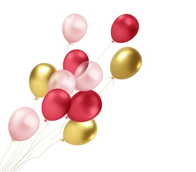 roze gouden ballonnen