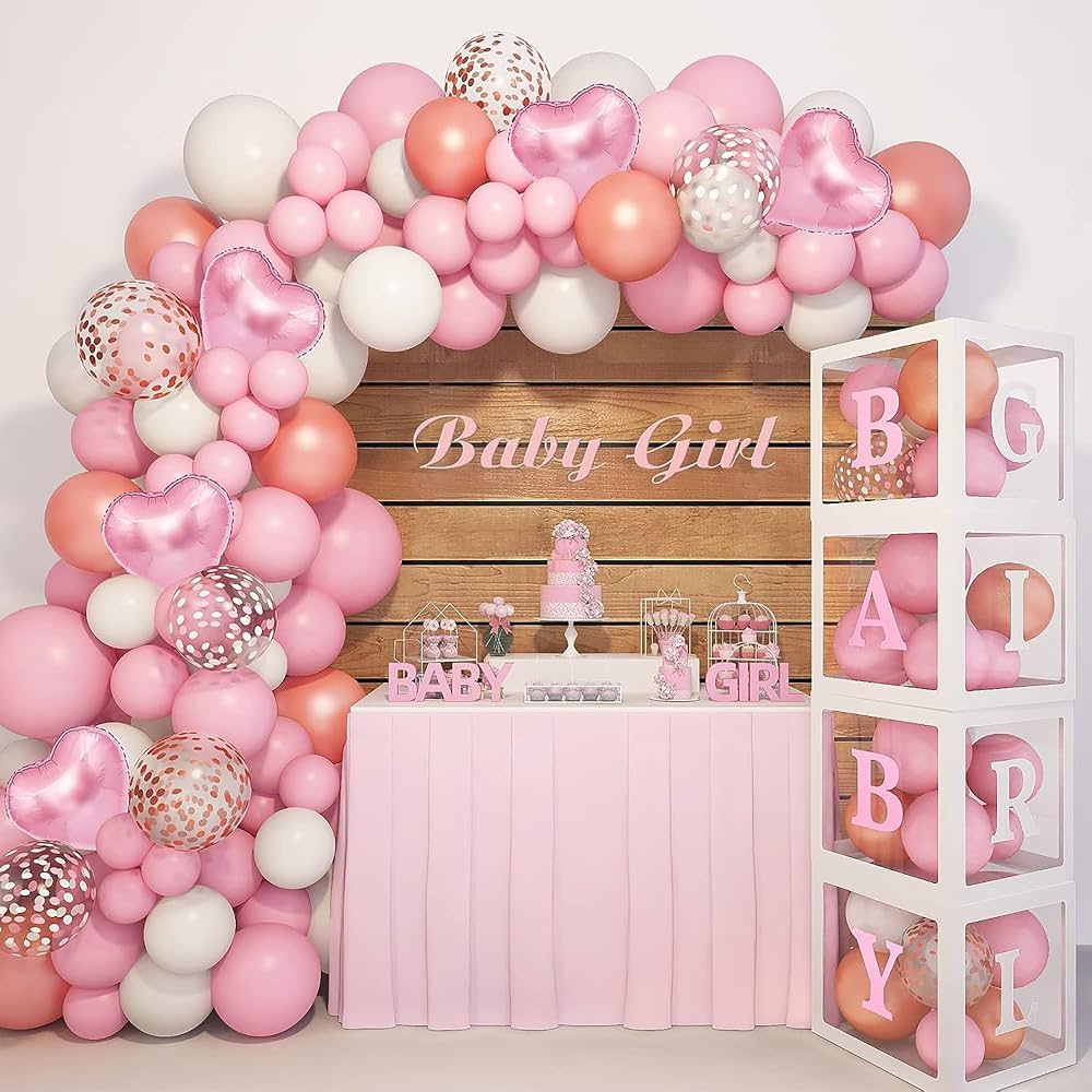 roze confetti ballonnen